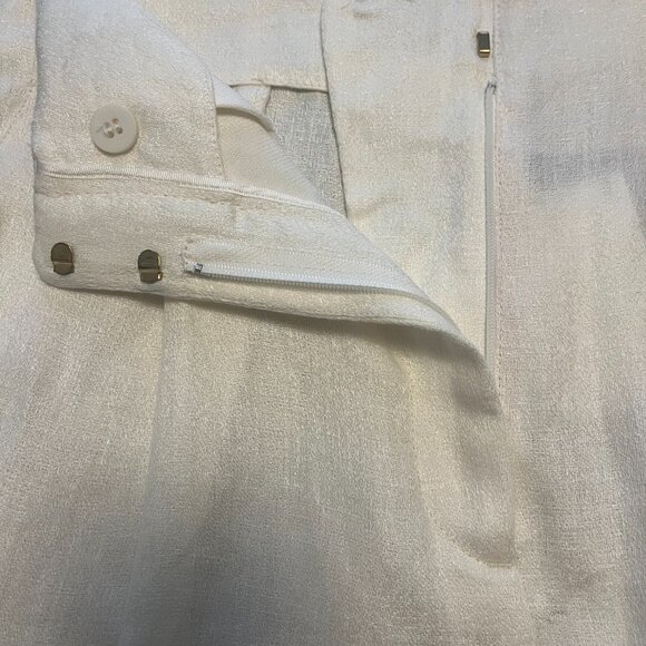 Massimo Dutti Studio NWT Wide Leg Linen Trousers, Sz 6 - Picture 5 of 8